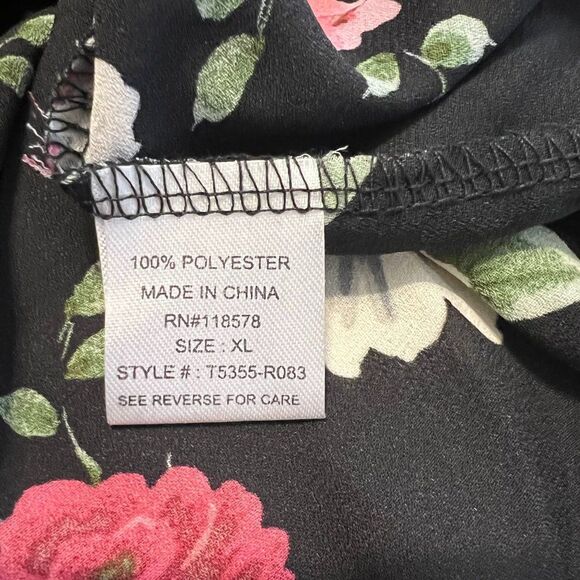 Haute Project Floral Adjustable Strap Cold Shoulder Size XL - Picture 7 of 10